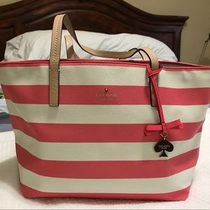 Sold! Kate Spade striped coral Hawthorne Lane Ryan